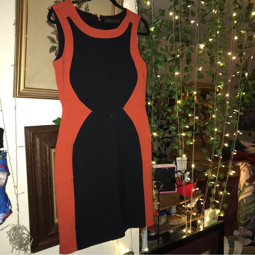 The Limited orange business casual dress